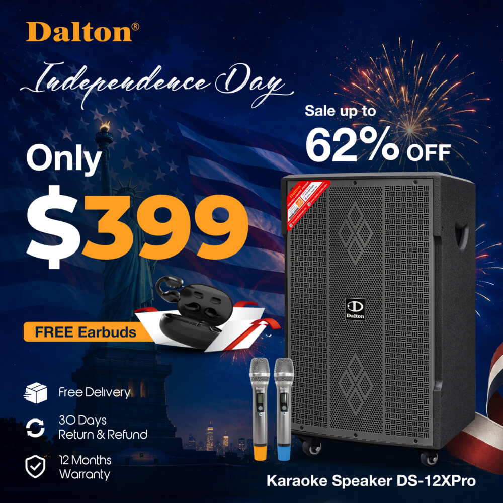 DS-12Xpro Karaoke Speaker+ C1pro Earbuds Free