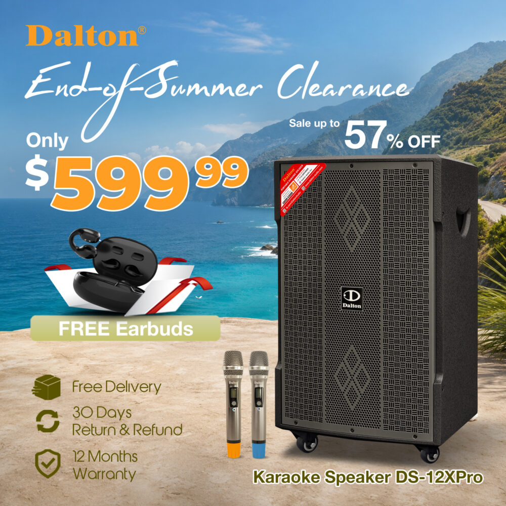 DS-12Xpro Karaoke Speaker+ C1pro Earbuds Free (500 Watts)