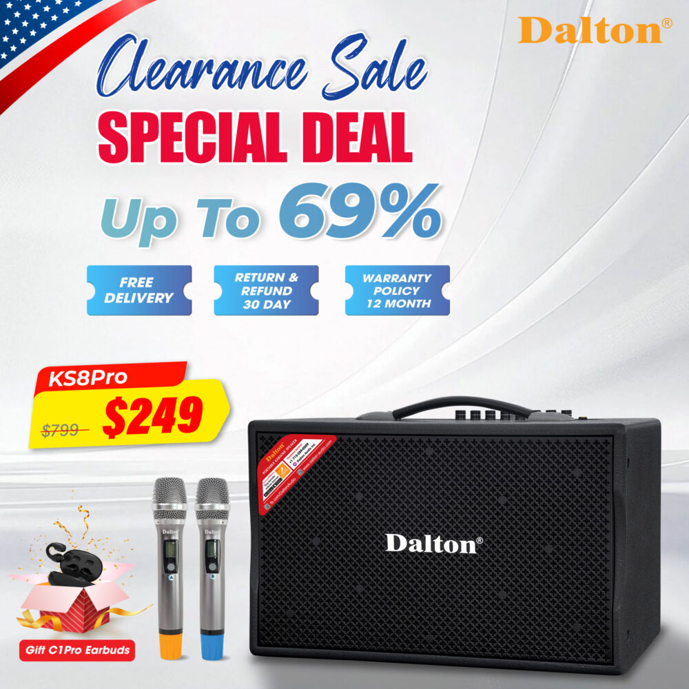 KS8Pro Karaoke Speaker + C1Pro Earbuds Free