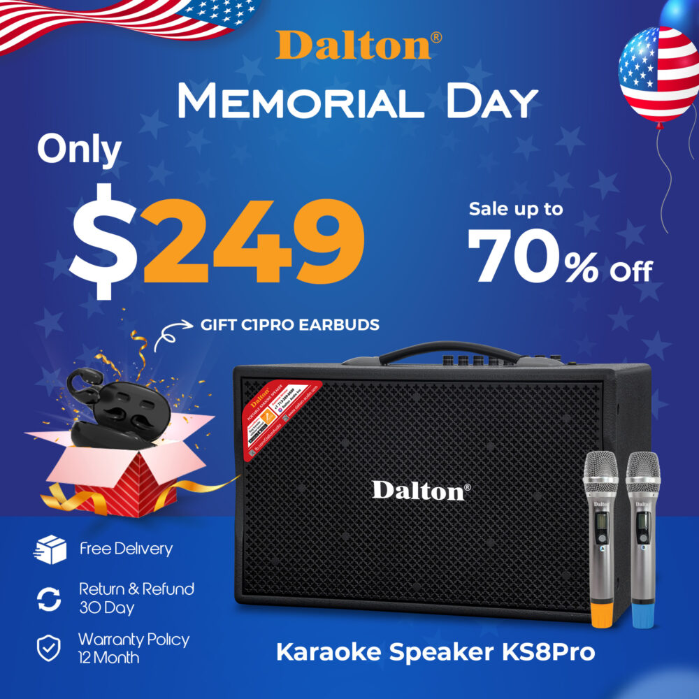 Loa Karaoke xách tay KS8Pro+ Tặng tai nghe C1Pro