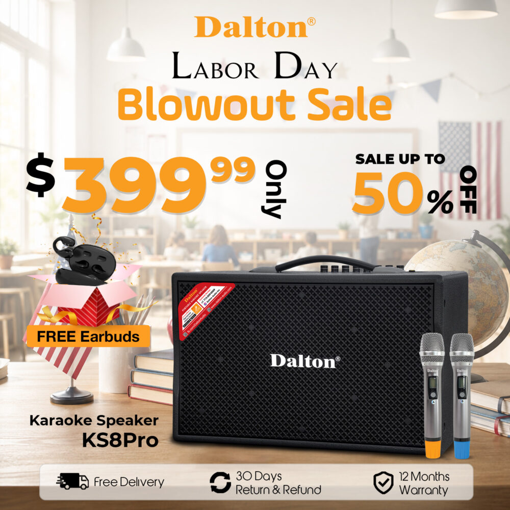 KS8Pro Karaoke Speaker + C1Pro Earbuds Free (250 Watts RMS)